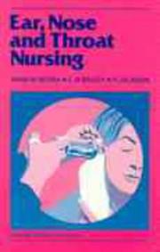 Cover of: Ear, Nose and Throat Nursing by Jackson, Serra, Anna M. Serra