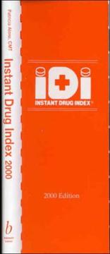 Cover of: Instant Drug Index 2000 (Instant Drug Index)