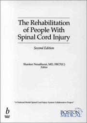 Cover of: The Rehabilitation of People with Spinal Cord Injury by Shanker Nesathurai