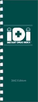 Cover of: Instant Drug Index, 2002