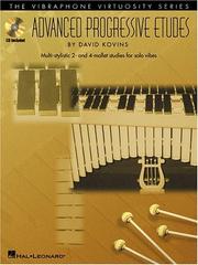 Cover of: Advanced Progressive Etudes by David Kovins