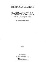 Cover of: Passacaglia: Cello and Piano