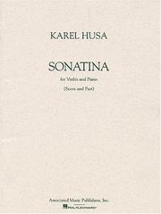 Cover of: Sonatina for Violin and Piano: Violin and Piano