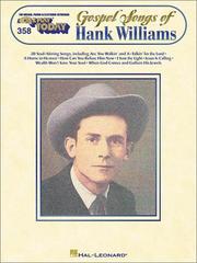 Cover of: 358. Gospel Songs of Hank Williams (E-Z Play Today) | Hank Williams