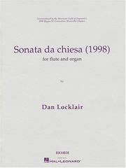 Cover of: Sonata da Chiesa (1998): Flute and Organ