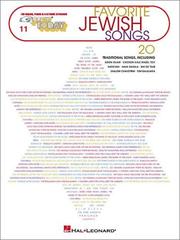 11. Favorite Jewish Songs (E-Z Play Today) by Hal Leonard Corp.