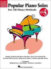 Cover of: Popular Piano Solos - Level 5: Hal Leonard Student Piano Library