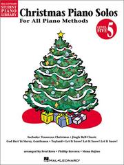 Cover of: Christmas Piano Solos - Level 5: Hal Leonard Student Piano Library (Hal Leonard Student Piano Library (Songbooks))