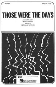 Cover of: Those Were the Days by Gene Raskin