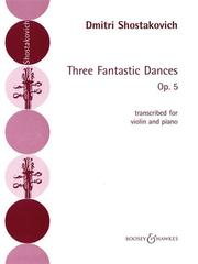 Cover of: 3 Fantastic Dances, Op. 5: Violin and Piano