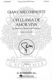 Cover of: Oh llama de amor viva