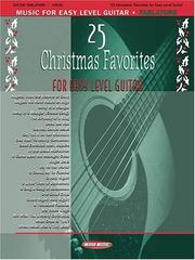 Cover of: 25 EZ Christmas Favorites for Guitar