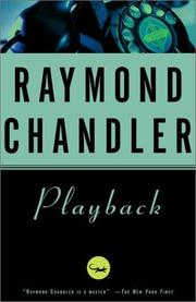 Cover of: Playback by Raymond Chandler
