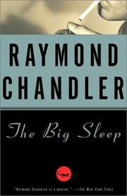 Cover of: The  big sleep by Raymond Chandler