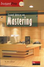Cover of: Sound Advice on Mastering | 