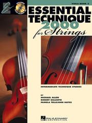 Cover of: Essential Technique 2000 for Strings Viola Book 3 Bk/cd