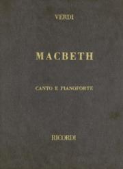 Macbeth, Cloth, It by Giuseppe Verdi