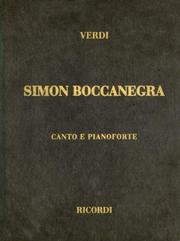 Cover of: Simon Boccanegra, Cloth, It: Vocal Score