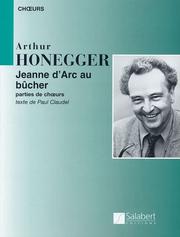 Cover of: Jeanne d'Arc au bucher by Arthur Honegger