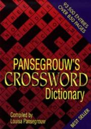 Cover of: Pansegrouw's Crossword Dictionary by Louisa Pansegrouw