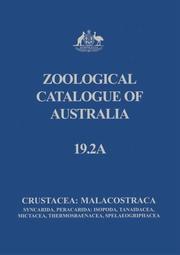 Cover of: Zoological Catalogue of Australia by G.C.B. Poore