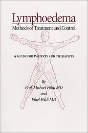Cover of: Lymphoedema: Methods of Treatment & Control