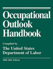 Cover of: Occupational Outlook Handbook 2000-01 Edition