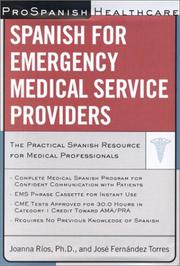Cover of: Prospanish Healthcare: Spanish for Emergency Medical Service Providers