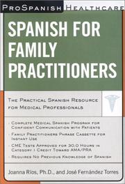 Cover of: Prospanish Healthcare: Spanish  for Family Practitioners