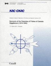 Cover of: Synopsis of the Parasites of Fishes of Canada (1978-1993) (Canadian Special Publication of Fisheries and Aquatic Scienc)