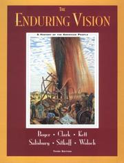 Cover of: The Enduring Vision: A History of the American People  by Paul S. Boyer, Clifford Edward Clark, Joseph F. Kett PhD, Neal Salisbury PhD, Harvard Sitkoff, Nancy Woloch