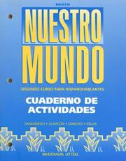 Cover of: Nuestro Mundo: Cuaderno de Activadades: Segundo Curso Para Hispanohablantes