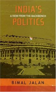 Cover of: India's Politics: A View from the Backbench