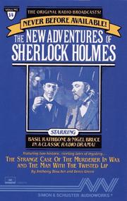 Cover of: The New Adventures of Sherlock Homes - Volume 14: The Strange Case of the Murderer in Wax & The Man with the Twisted Lip