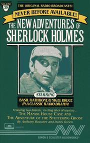 Cover of: The New Adventures of Sherlock Holmes - Volume 20: The Manor House Case & The Adventure of the Stuttering Ghost