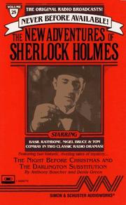 Cover of: The New Adventures of Sherlock Holmes - Volume 25: The Night before Christmas & The Darlington Substitution