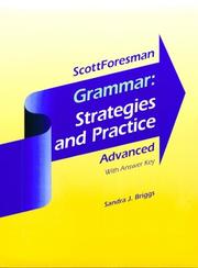 Cover of: Grammar Strategies and Practice Iii/With Answers by Sandra J. Briggs