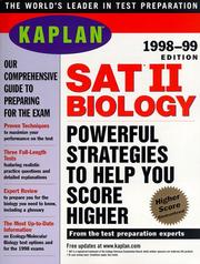 Cover of: KAPLAN SAT II BIOLOGY 1998 99 (Serial) | Kaplan Publishing