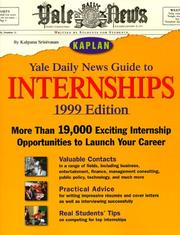 Cover of: YALE DAILY NEWS GUIDE TO INTERNSHIPS 1999