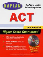 Cover of: KAPLAN ACT 2000 WITH CD-ROM