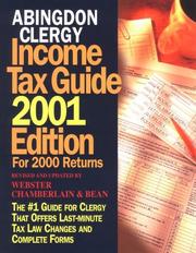 Cover of: Abingdon Clergy Income Tax Guide 2001 Edition: For 2000 Returns (Abingdon Clergy Income Tax Guide)