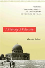 Cover of: A History of Palestine by 