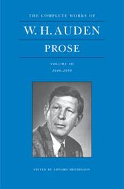Cover of: W. H. Auden | W. H. Auden