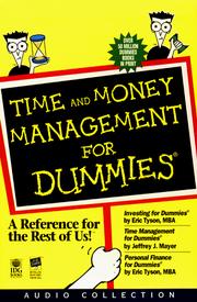 Cover of: Time and Money Management for Dummies (Audio Cassette) | 