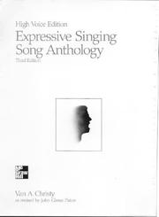 Cover of: Expressive Singing Song Anthology High Voice Edition