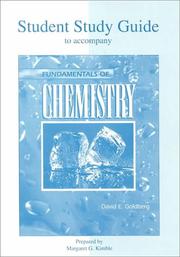 Cover of: Student Study Guide to accompany Fundamentals Of Chemistry