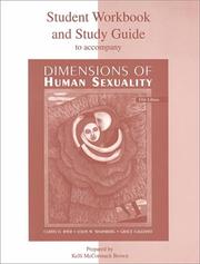 Cover of: Student Workbook and Study Guide for use with Dimensions Of Human Sexuality