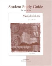 Cover of: Student Study Guide To Accompany Mass Media Law