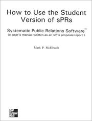 Cover of: User's Guide For Systematic Public Relations Software/ '' 'IBM 3.5 & Mac to accomapny Managing Systematic And Ethical Public Relations