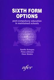Cover of: Sixth Form Options by Sandie Schagen, Fiona Johnson, Clare Simkin